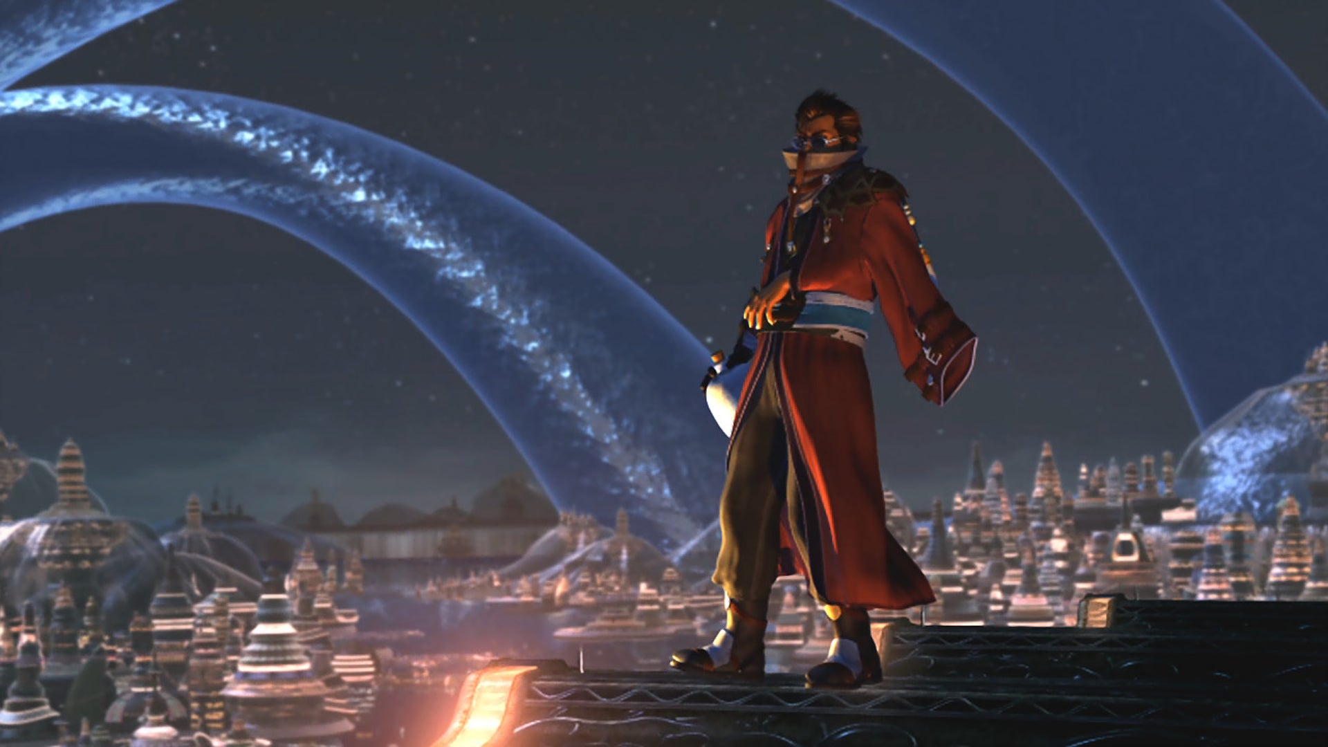 Auron in Final Fantasy X's opening - 8