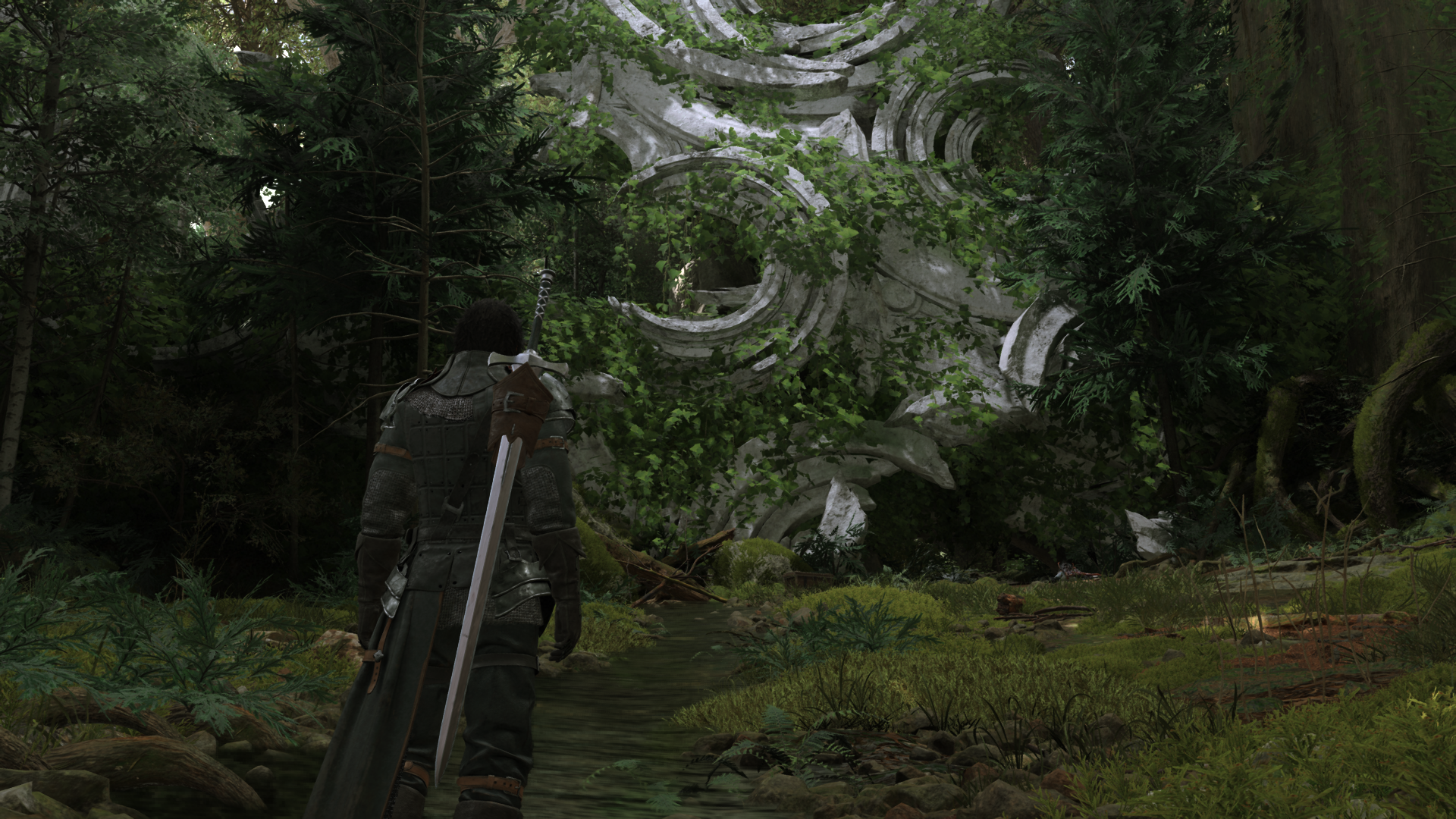 Final Fantasy XVI running at Mid quality.