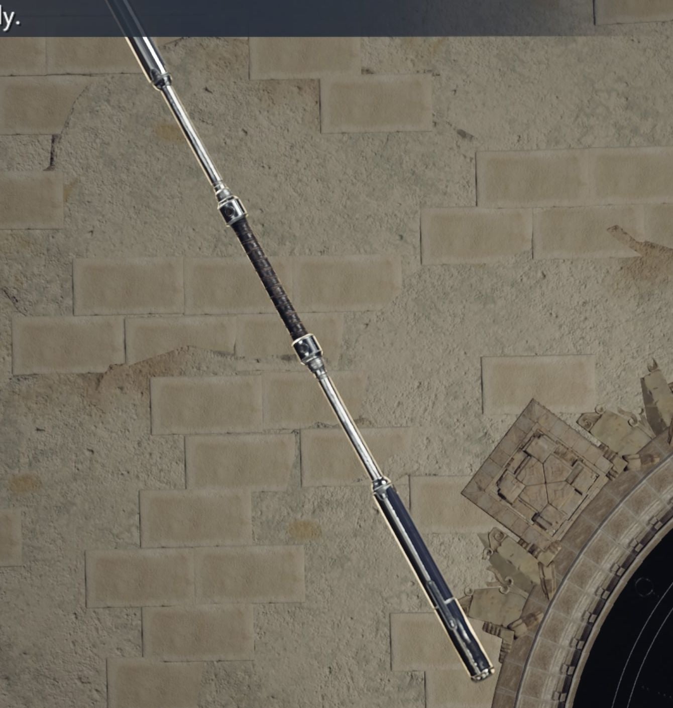 Aerith&rsquo;s Guard Stick weapon in Final Fantasy 7 Rebirth.