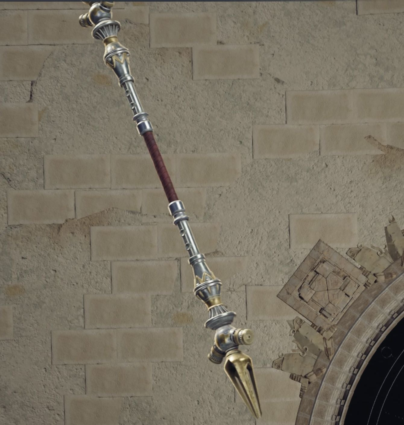 Aerith&rsquo;s Empress’s Scepter weapon in Final Fantasy 7 Rebirth.