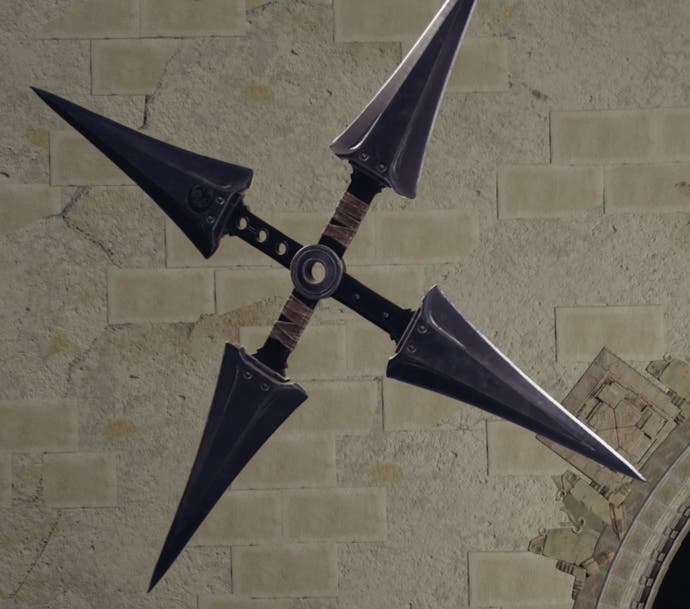 Yuffie's 4-Point Shuriken weapon in Final Fantasy 7 Rebirth.