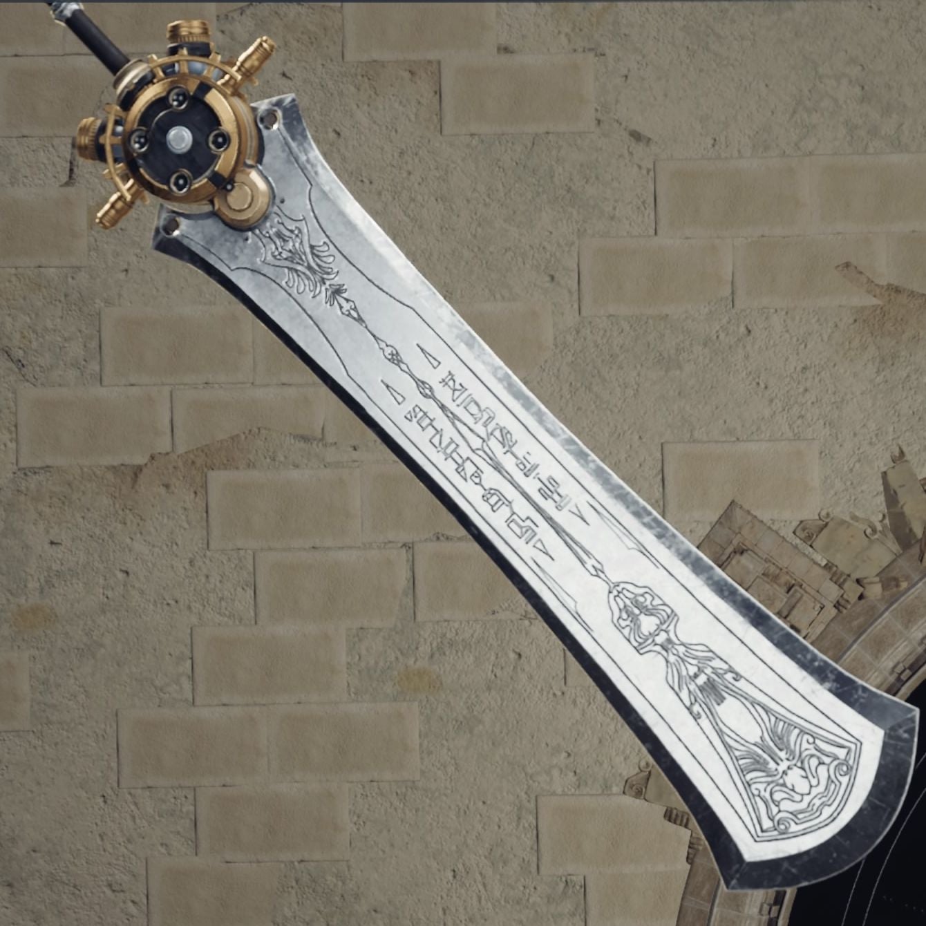Cloud&rsquo;s Rune Blade weapon in Final Fantasy 7 Rebirth.