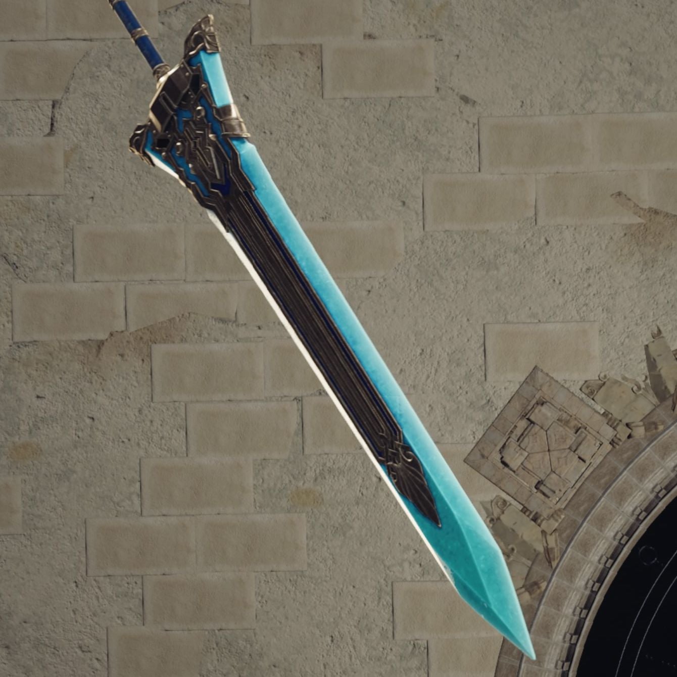 Cloud&rsquo;s Crystal Sword weapon in Final Fantasy 7 Rebirth.