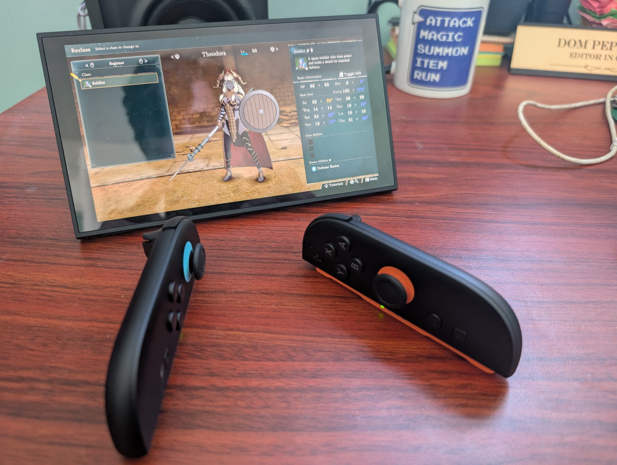 Fire Emblem: Fortune's Weave being played on a Switch 2 with mouse controls.