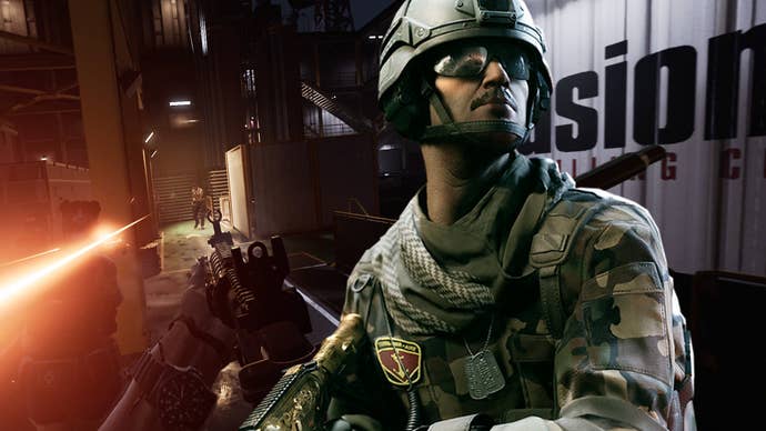 Firewall Ultra header image showing VR gameplay in the background with an overlay of a soldier in the foreground