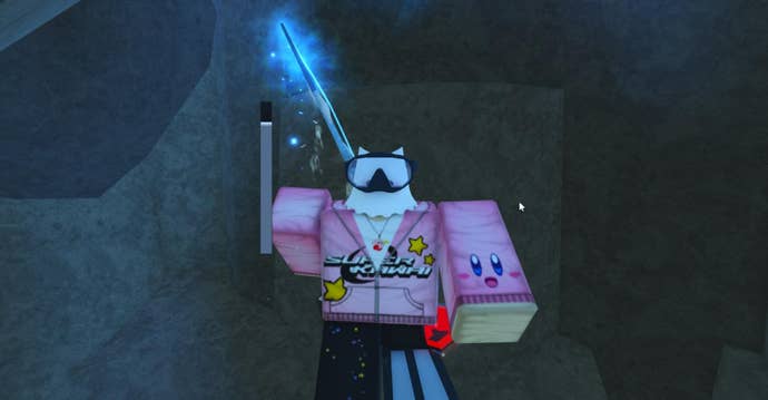 The player can be seen diving underwater in Atlantis in Fisch