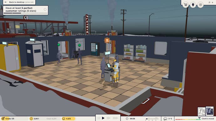 A cross section of a service station from Flat Eye