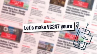 Newsprint-style image with a header that says 'Let's Make VG247" yours across the front