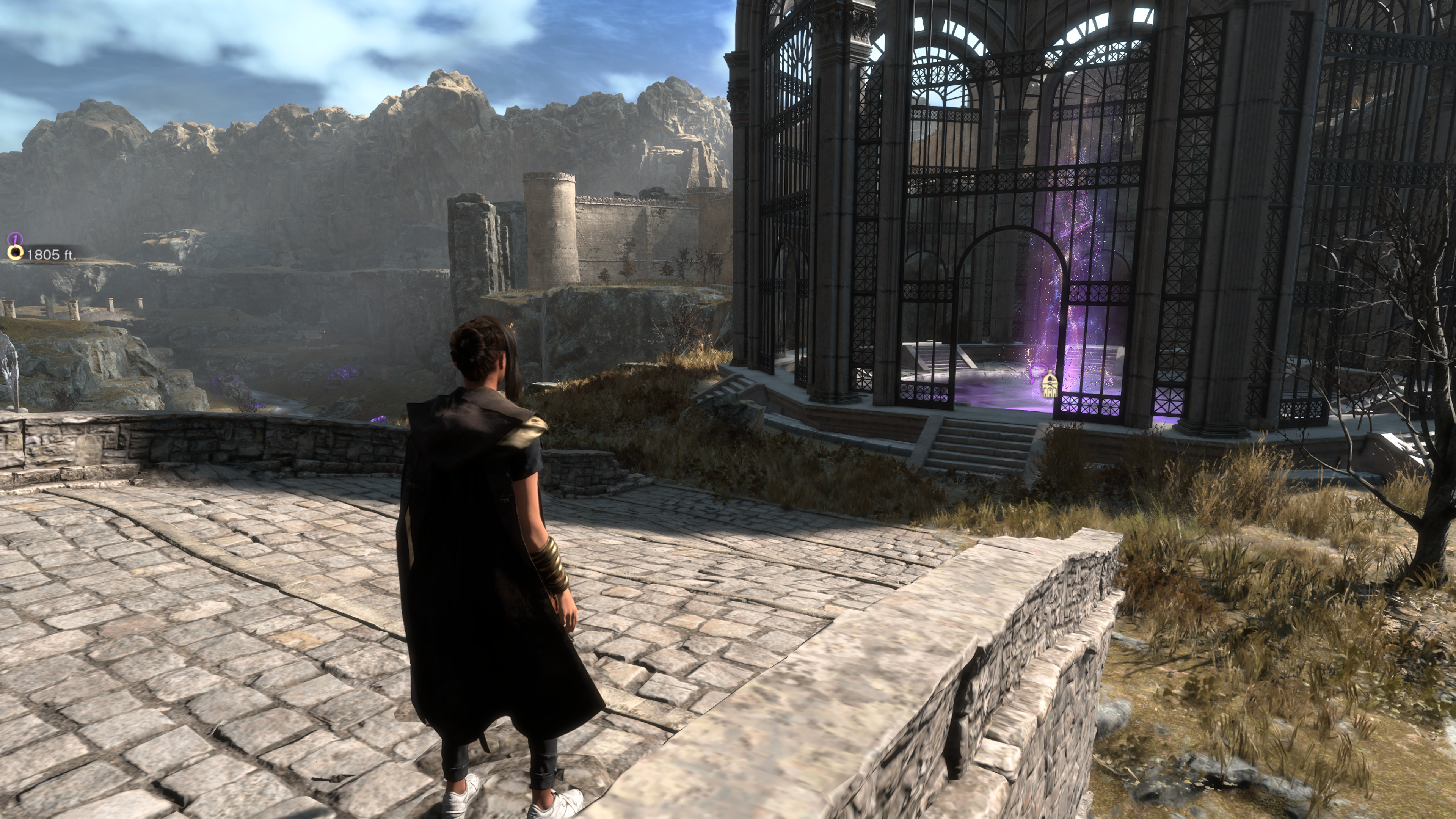 Forspoken&rsquo;s open world, as seen in Ultra-high quality.