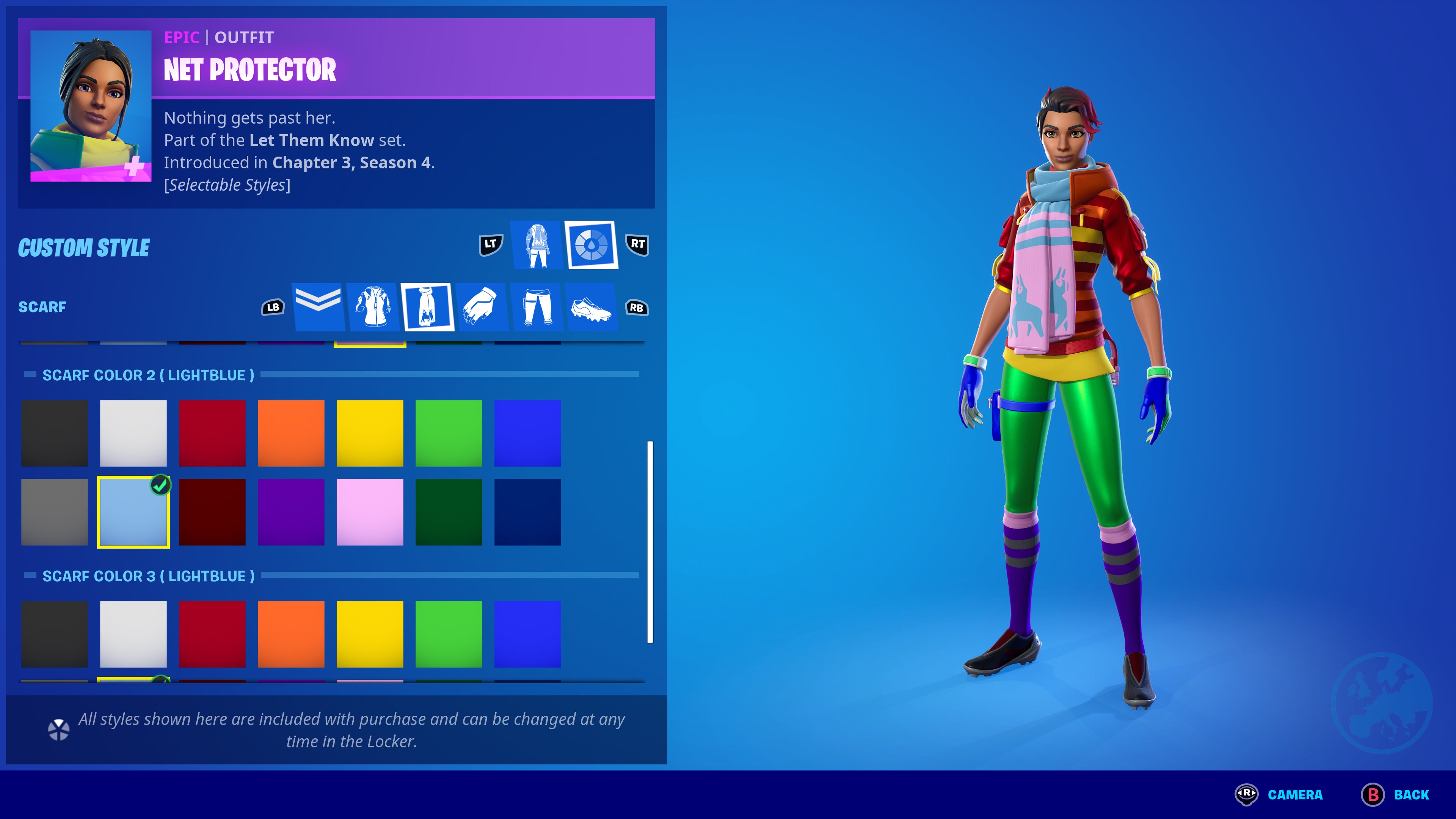 Fortnite&rsquo;s Let Them Know character customisation.