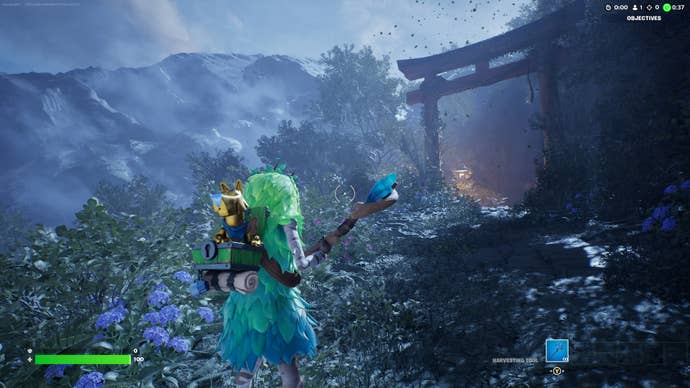 Fortnite’s Bushranger explores one of the game’s new UEFN-made worlds.