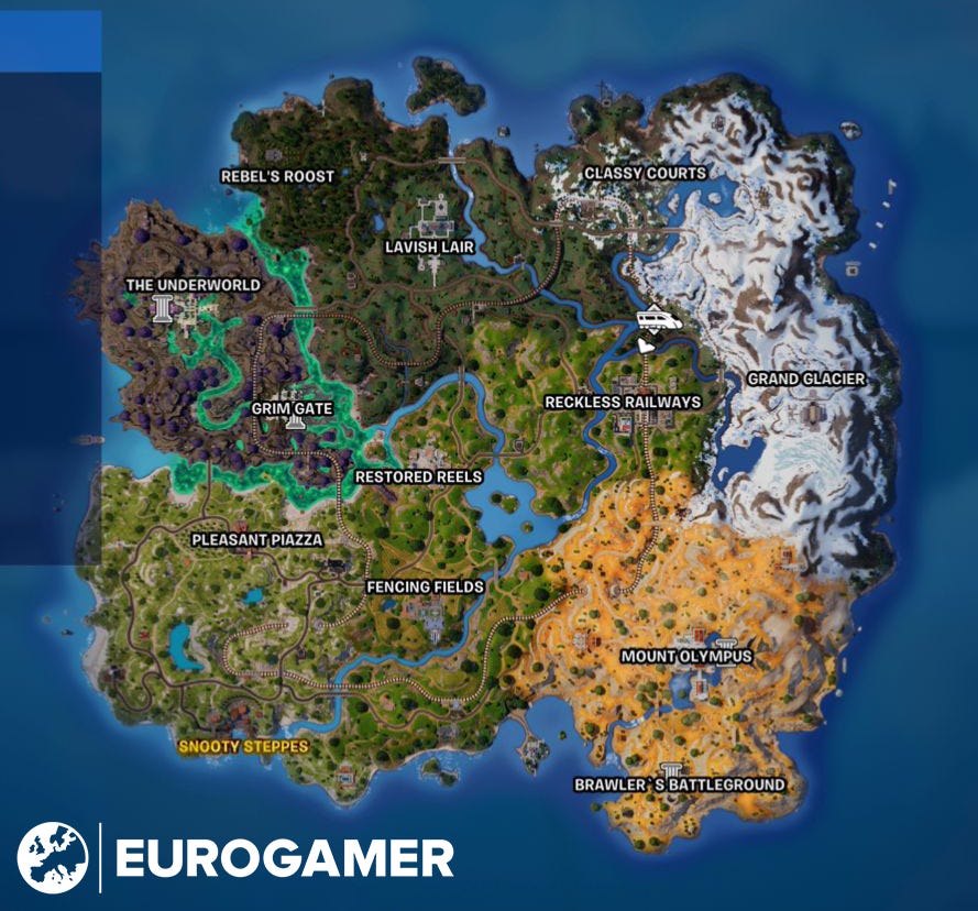 Fortnite Map | Eurogamer.net