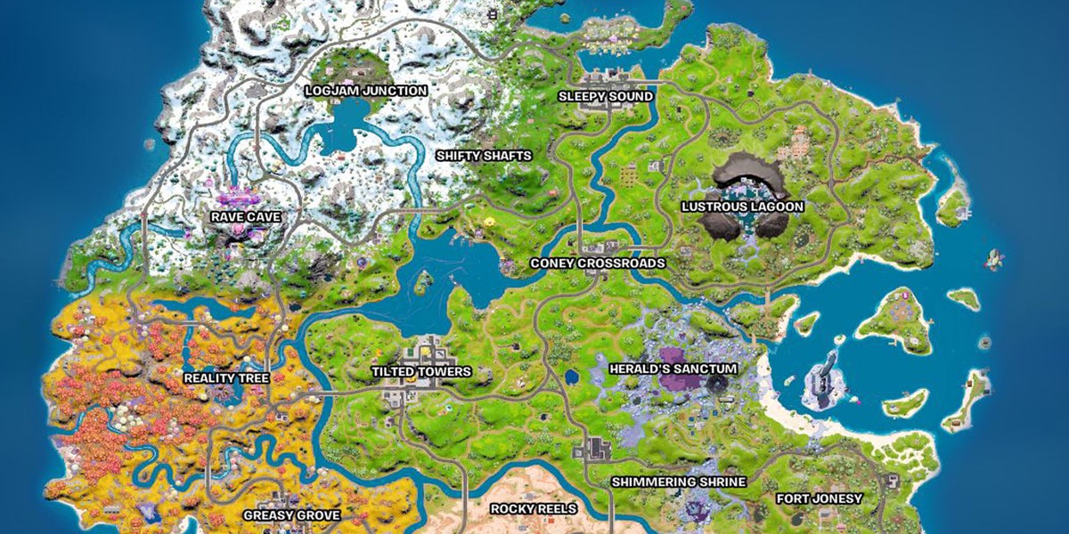 Evolution of Fortnite Map (Chapter 1 Season 1 - Chapter 2 Season 4