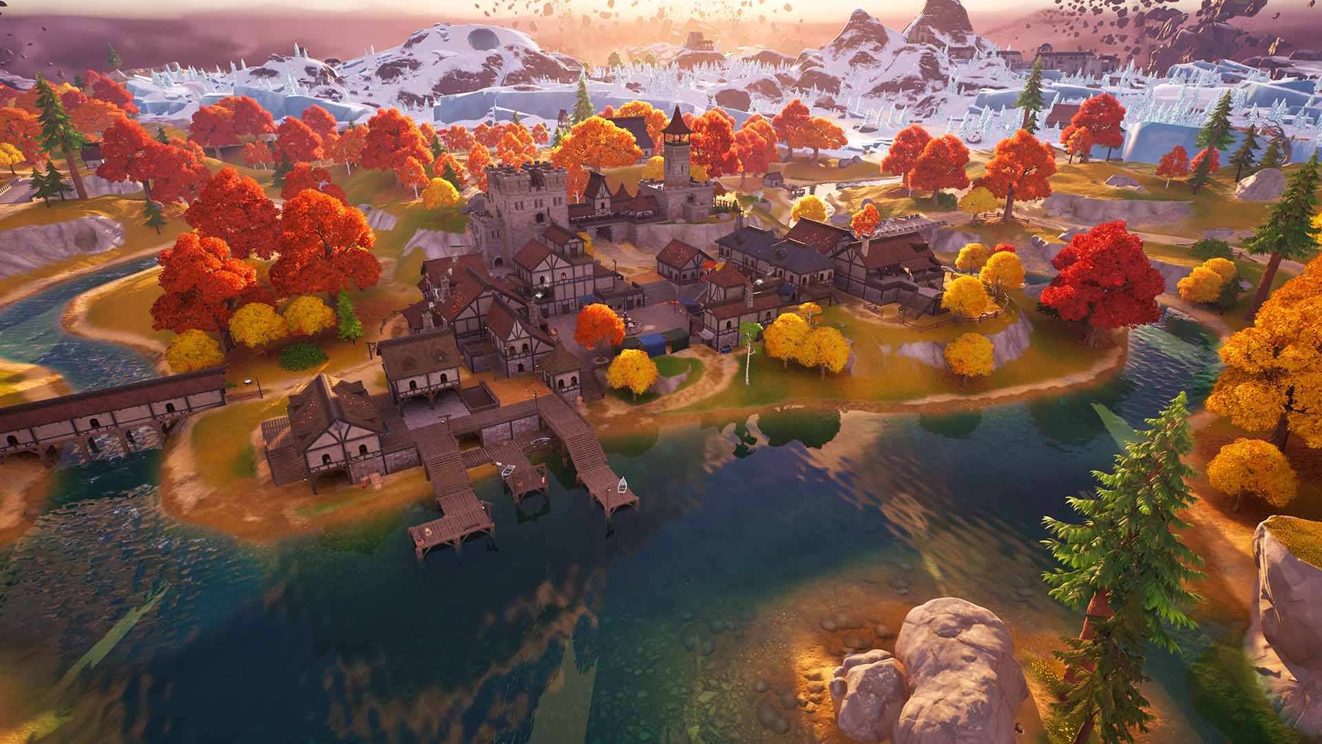 Anvil Square Base Fortnite Map in Chapter 4 Season 1: Erstmals alle benannten Orte neu ...