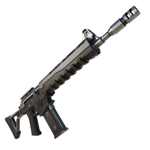 Menu view of the Combat Assault Rifle weapon in Fortnite.