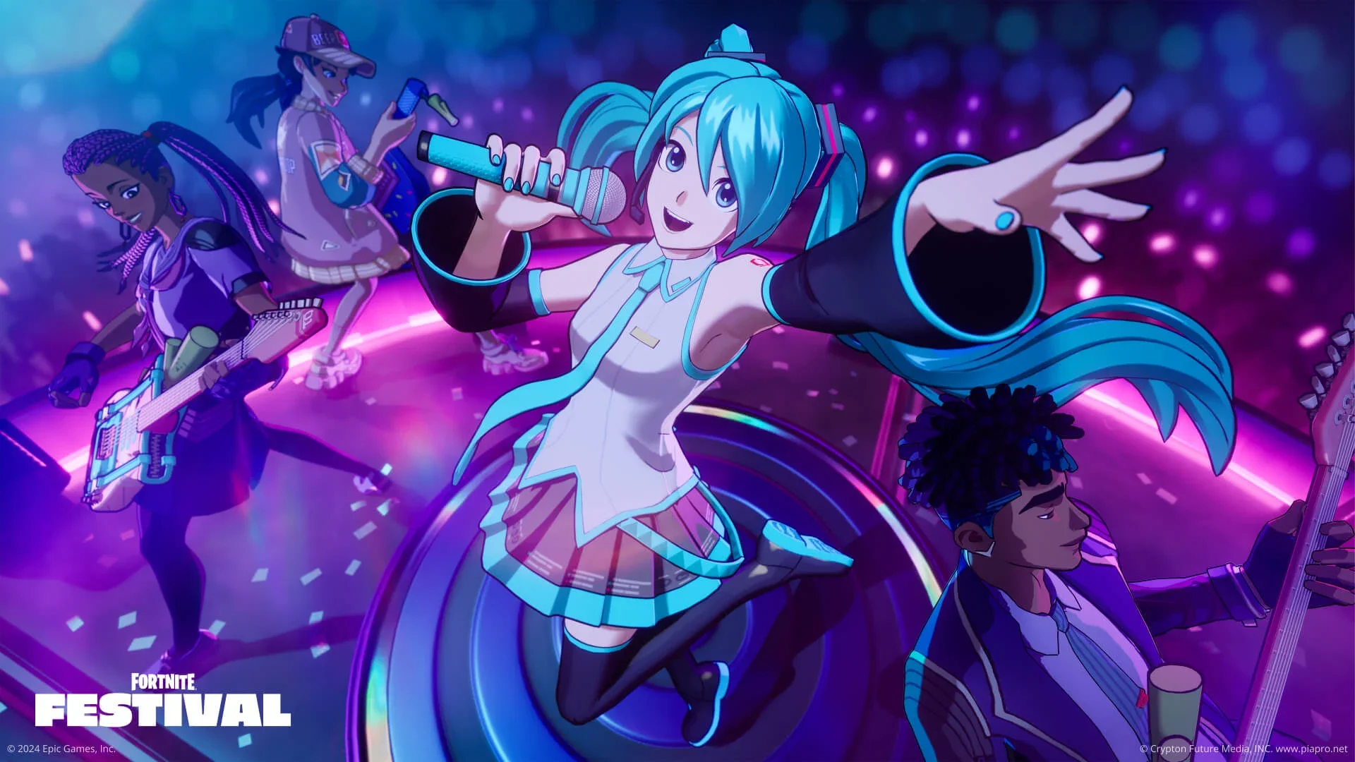 Hatsune Miku llega hoy a Fortnite Festival junto al soporte para multijugador local en PlayStation y Xbox