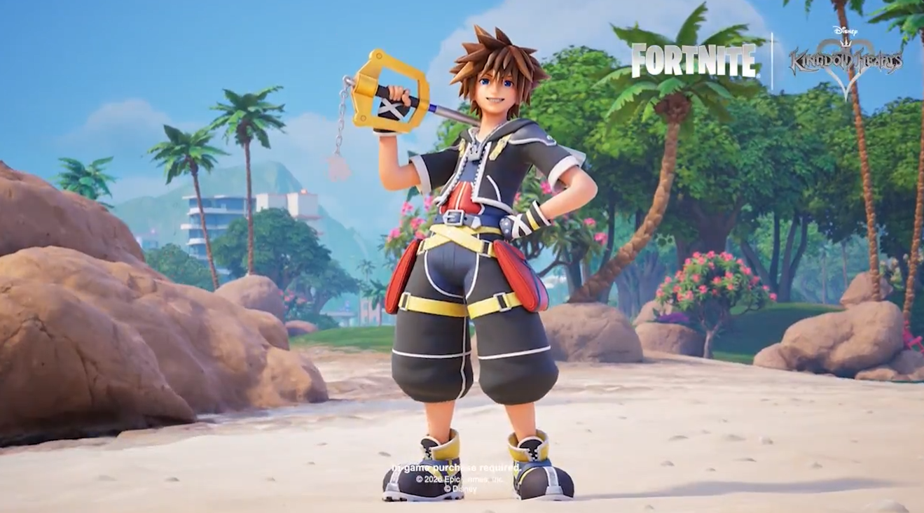 Sora e a mítica Keyblade chegam ao Fortnite a 17 de setembro