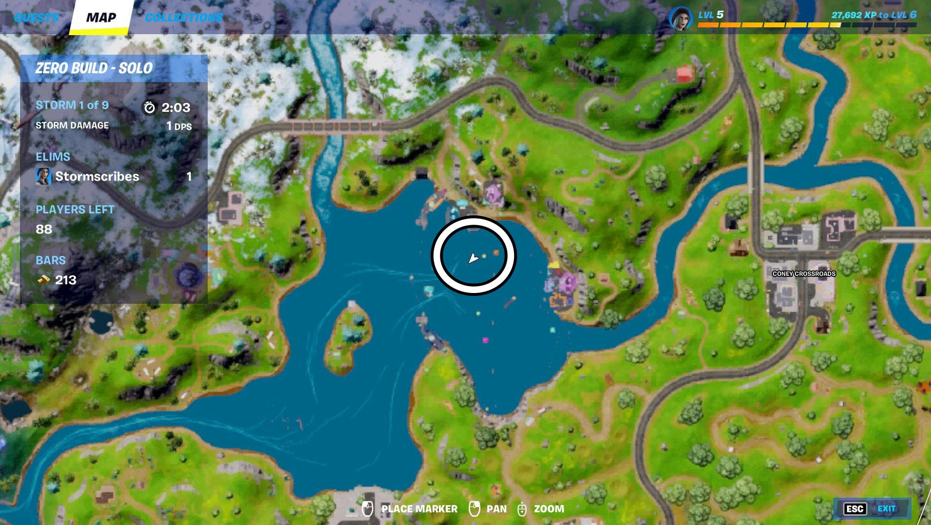 Fortnite Zero Point location and where to visit the Zero Point in a ...