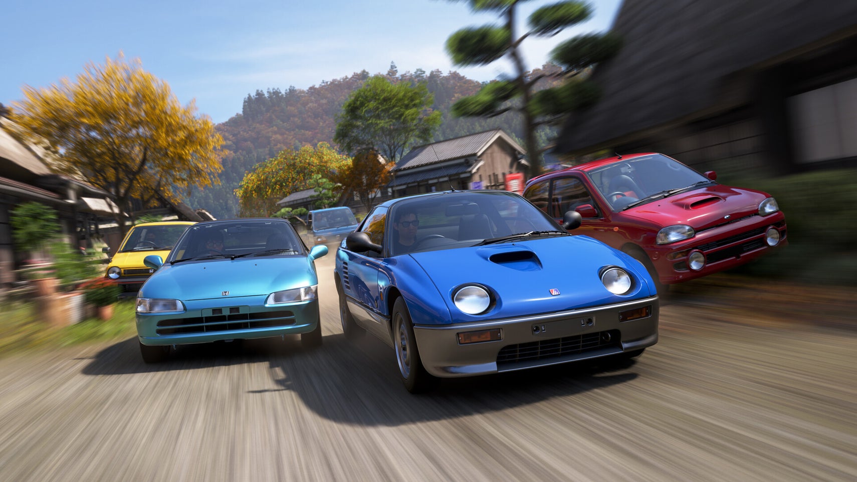 A race in the Japanese countryside in Forza Horizon 6