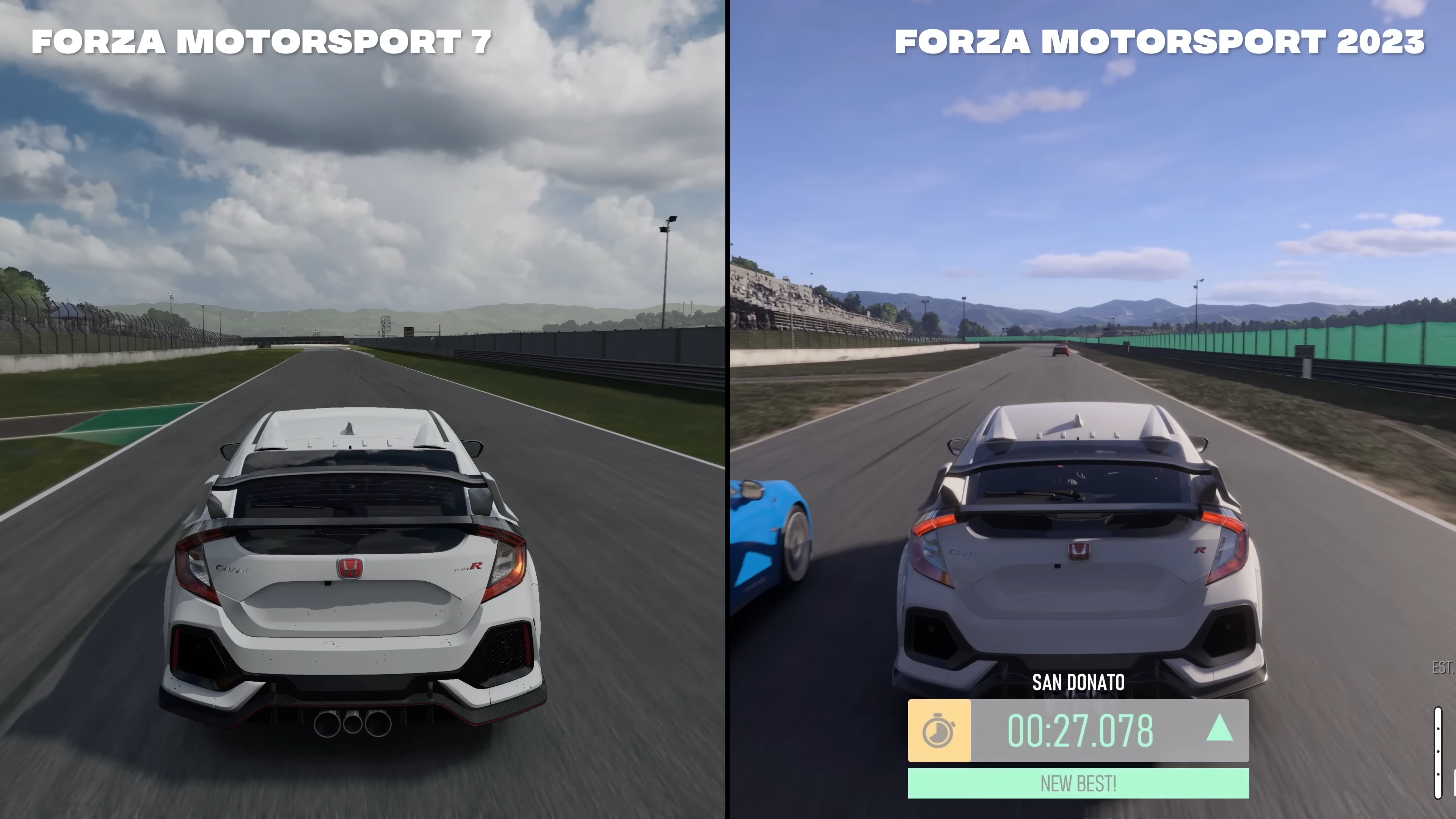 forza motorsport 2023 vs forza motorsport 7 comparison screenshot