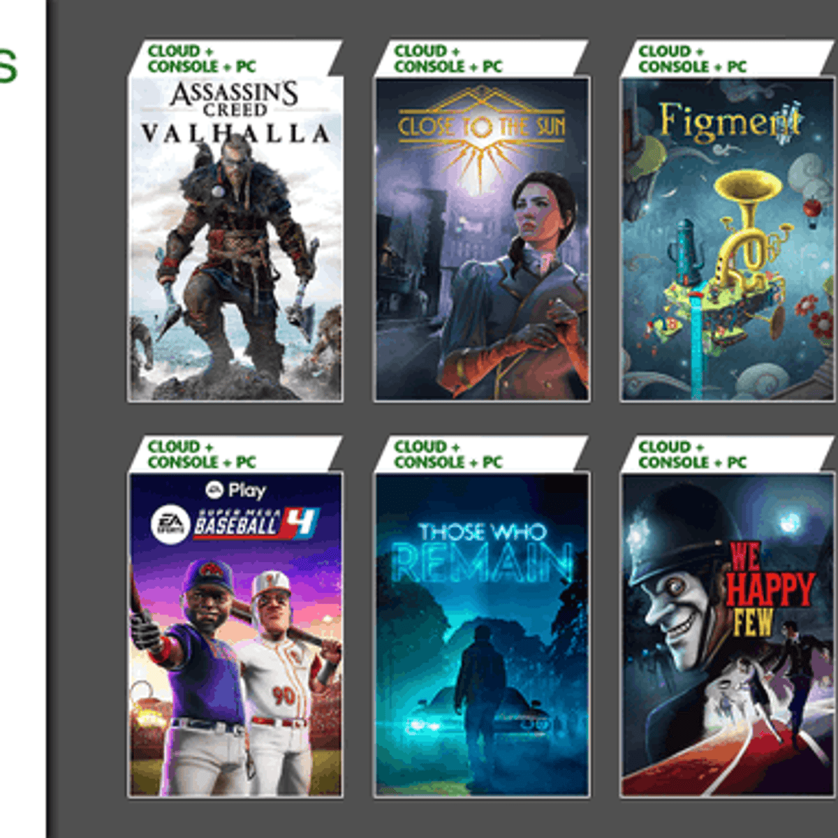 Xbox games top pass games