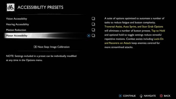 God of War: Ragnarok accessibility options