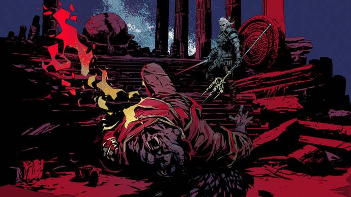 An illustration of The Witcher’s Geralt in Elden Ring