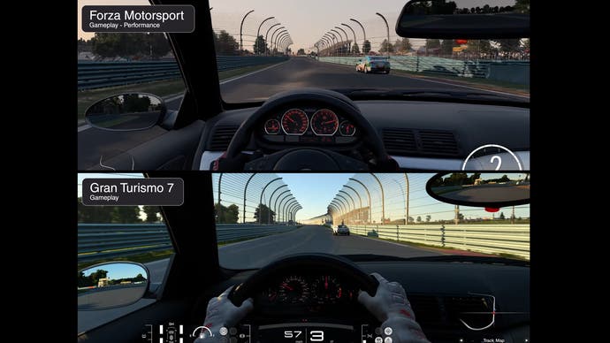 forza vs gran turismo 7 comparison: bmw m3 internal