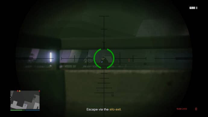 Sniping a Juggernaut in the silo in GTA Online's Criminal Enterprise update