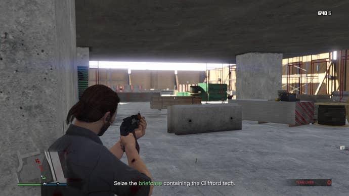 A gunfight in Operation Paperclip in the GTA Online Criminal Enterprises update.