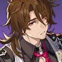 Gallagher from the chest up in Honkai Star Rail.