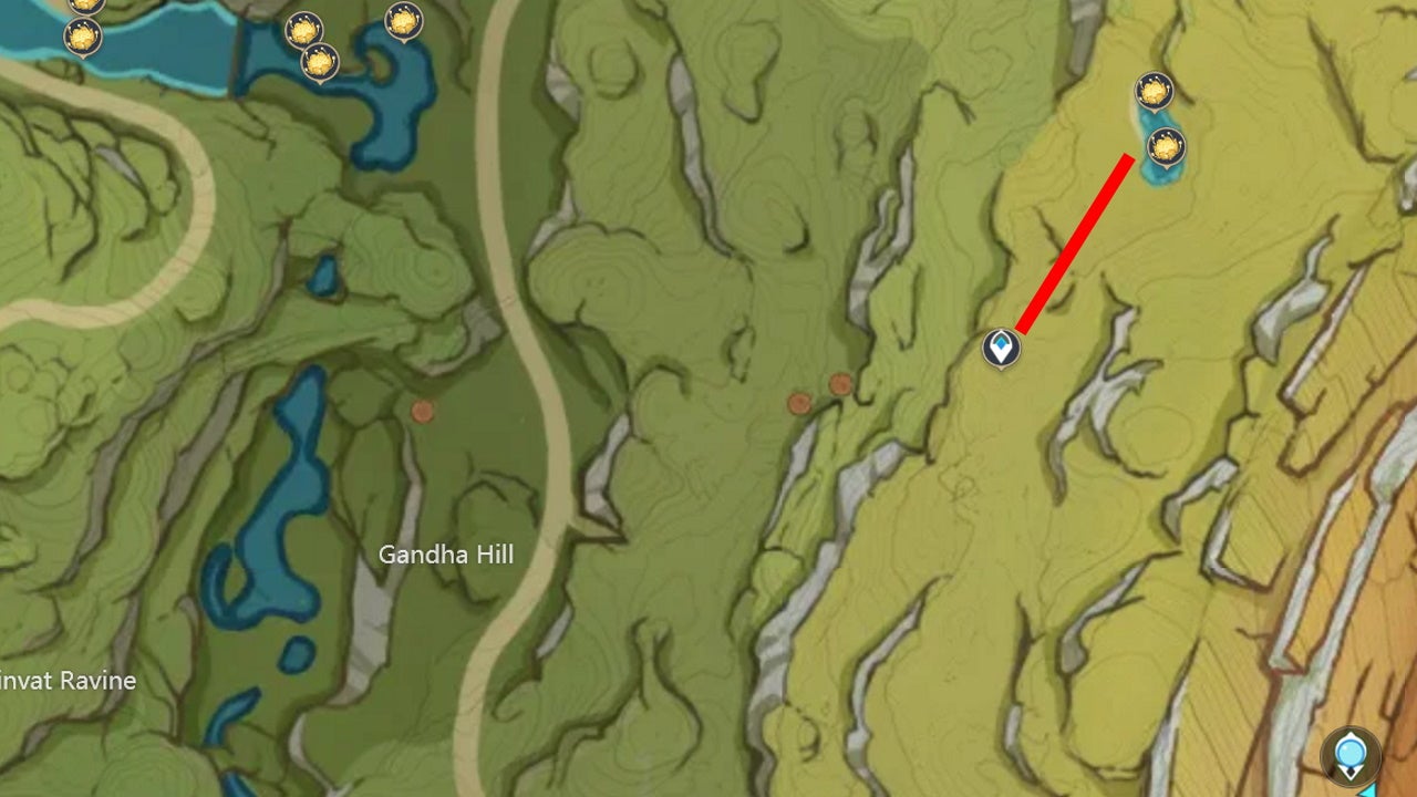 Nilotpala farming routes near Gandha Hill - 15