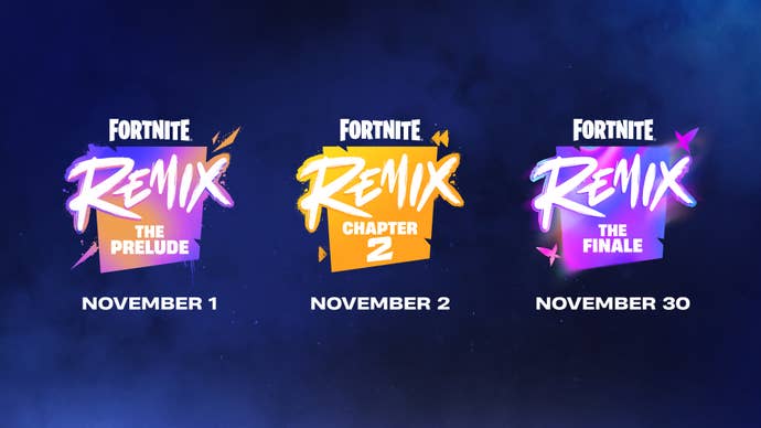 Fortnite Remix event schedule.
