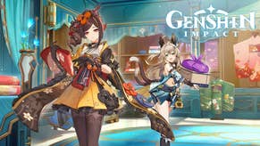 Official key art for Genshin Impact version 4.5 with Chiori and Kirara.