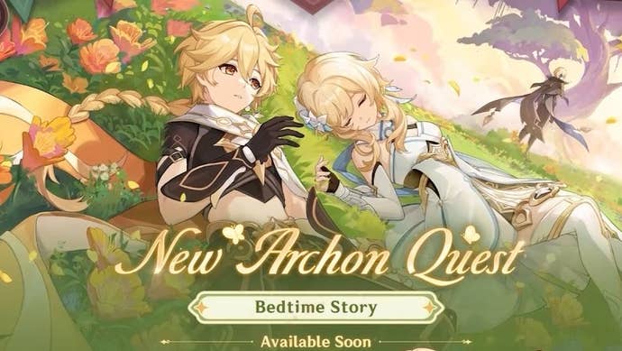 Archon Quest artwork with Aether and Lumine from the Genshin Impact 4.7 livestream.