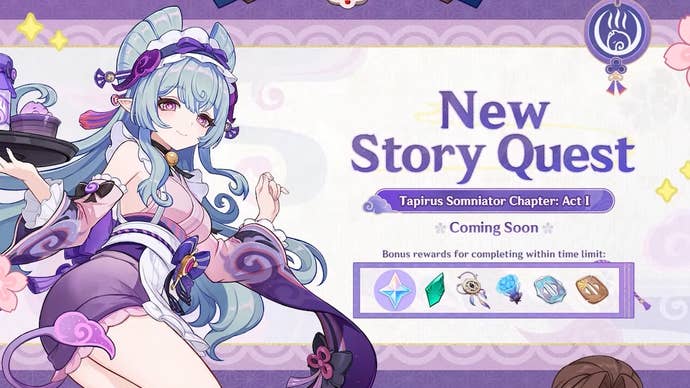 Details and rewards for Mizuki’s Story Quest in Genshin Impact.