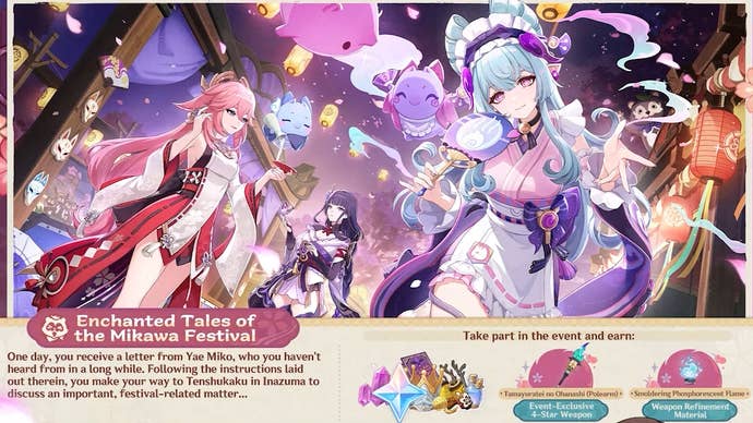 Details and rewards for the main Inazuma event in Genshin Impact version 5.4.