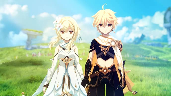 Characters from Genshin Impact.