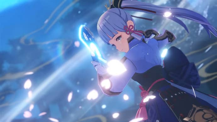 Ayaka from Genshin Impact.