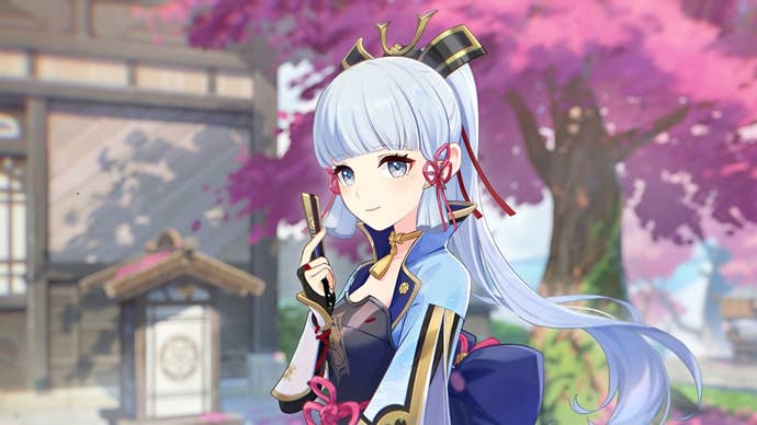 Ayaka from Genshin Impact.