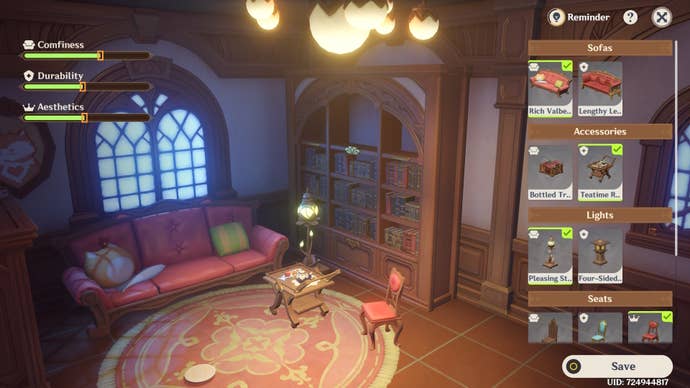 The correct items for Dopey’s puzzle solution in Genshin Impact for the Feline Fortress Furrdyssey event in 4.5.