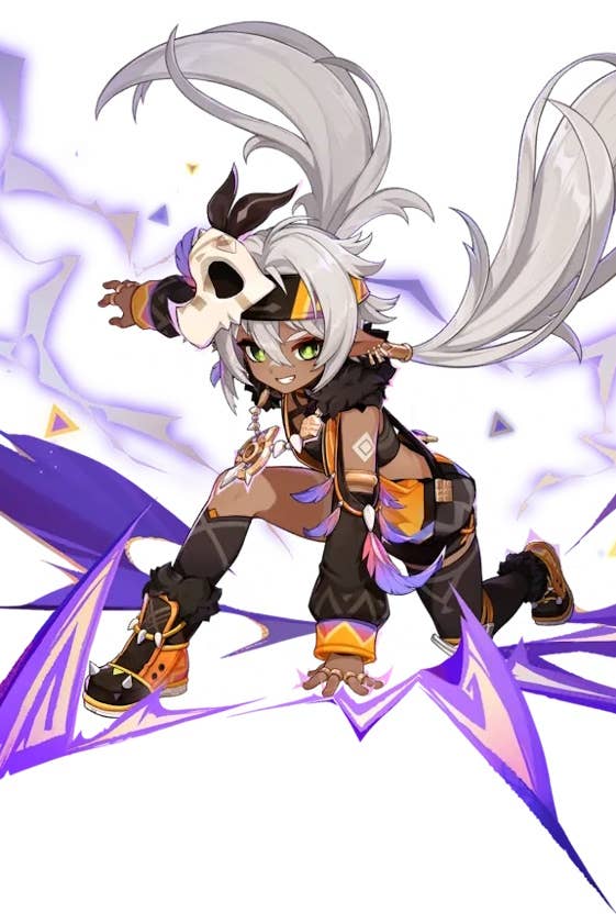 Cropped splash art of Iansan in Genshin Impact.