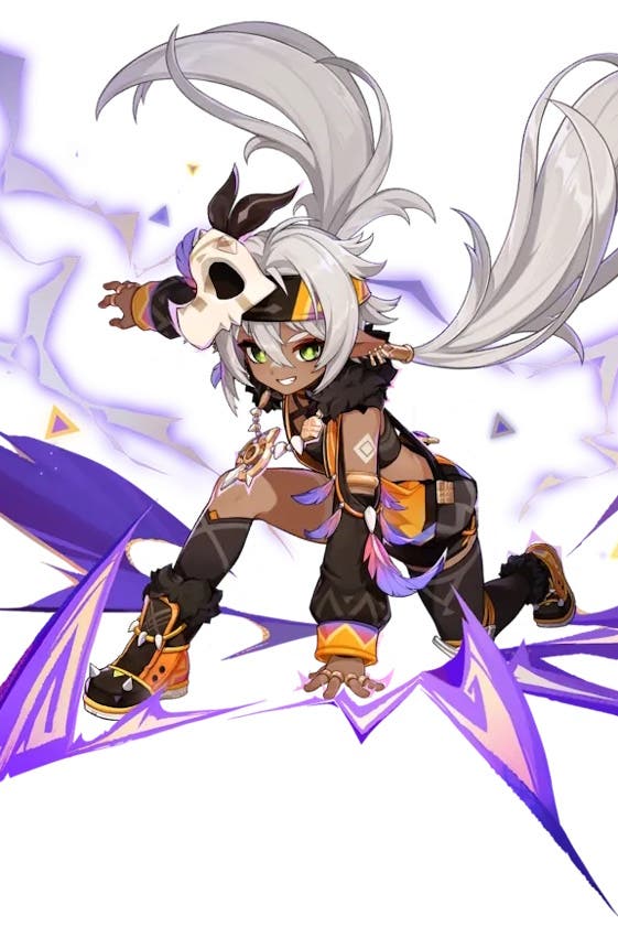 Cropped splash art of Iansan in Genshin Impact.