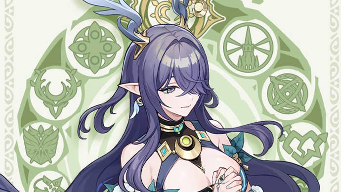 A drip marketing image of Lauma in Genshin Impact.