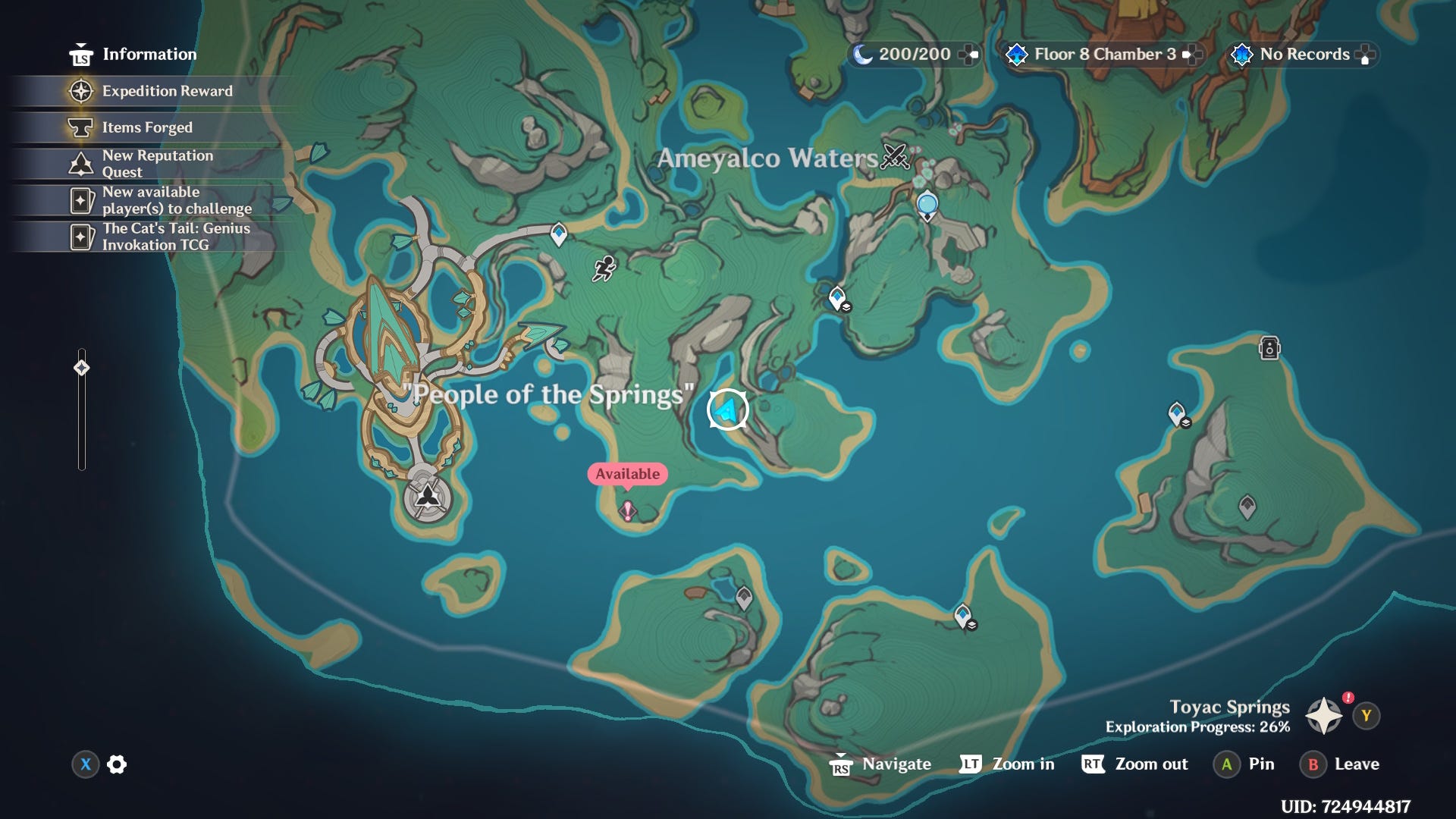 Genshin Impact Natlan Shrine of Depths locations