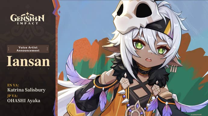 Voice actor reveal for Iansan in Genshin Impact.