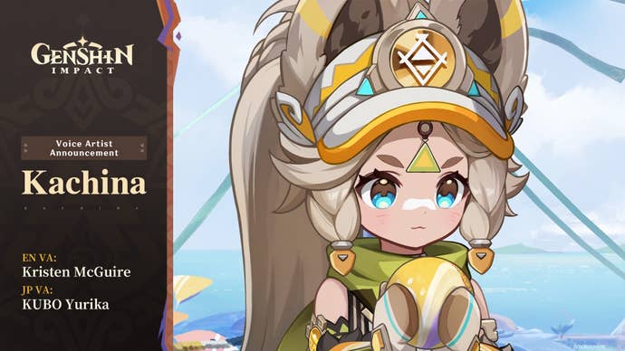 Voice actor reveal for Kachina in Genshin Impact.