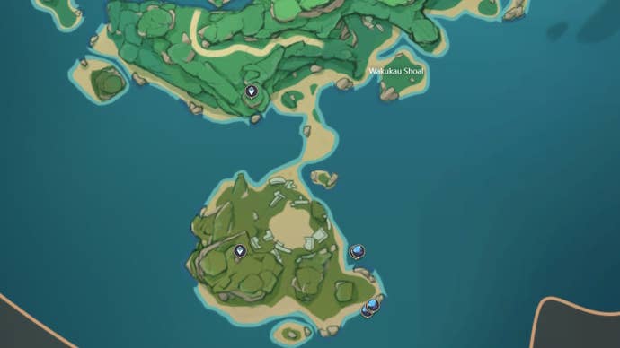 Sea Ganoderma map locations in Genshin Impact.