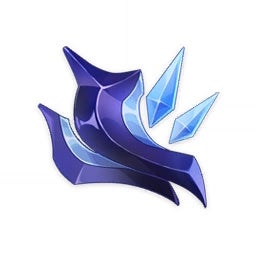 Menu view of the Impact Shard of a Foul Legacy material in Genshin Impact.