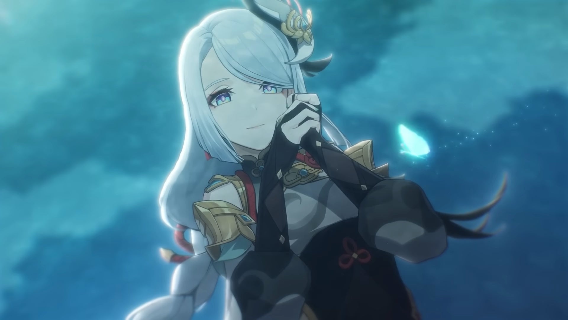 Shenhe from Genshin Impact.